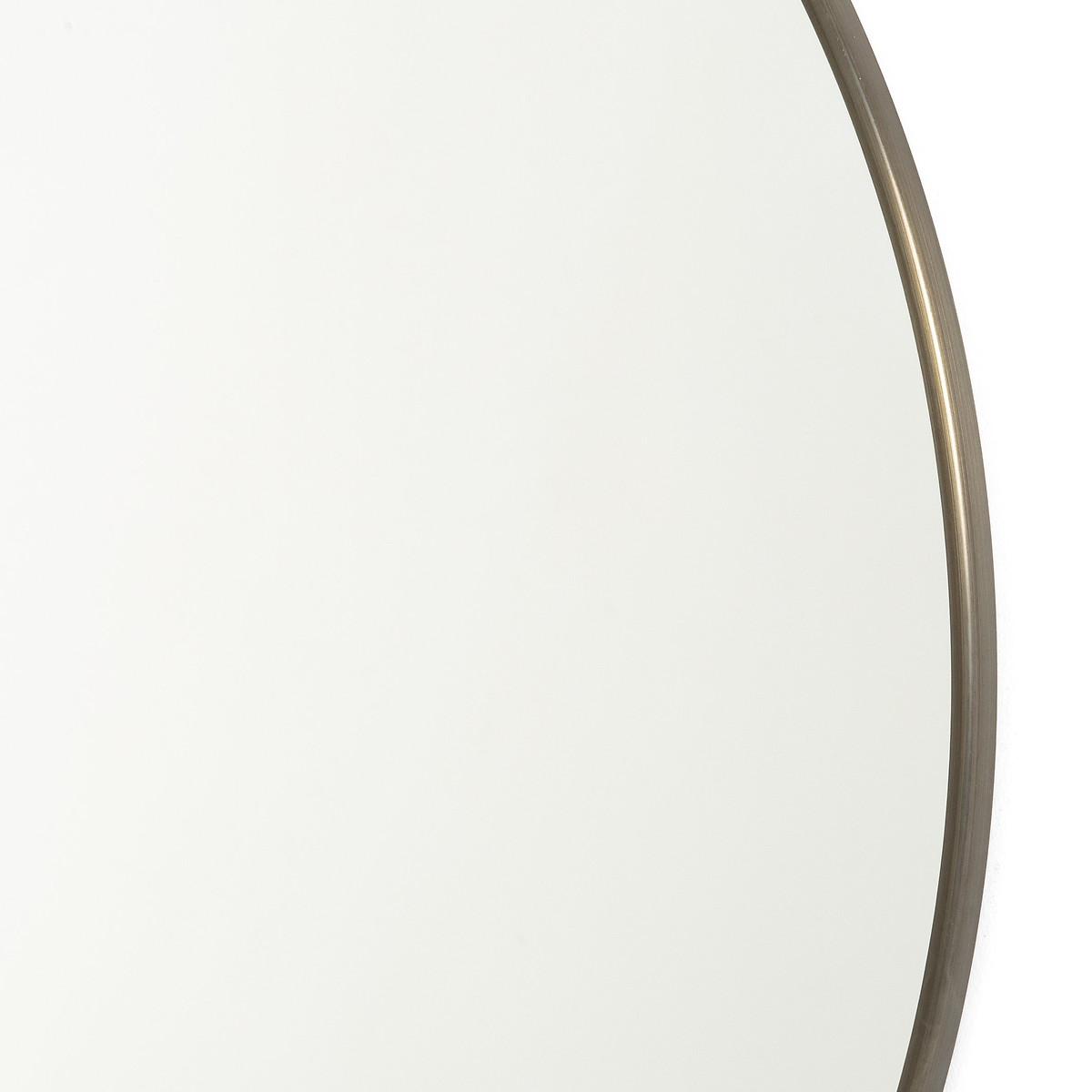 Caligone 100cm Diameter Aged Brass Round Metal Mirror – image 2