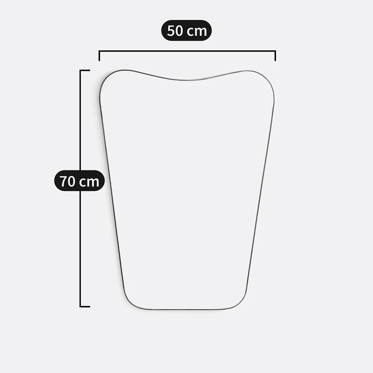 Uyova 50 X70cm Brass Mirror – image 5