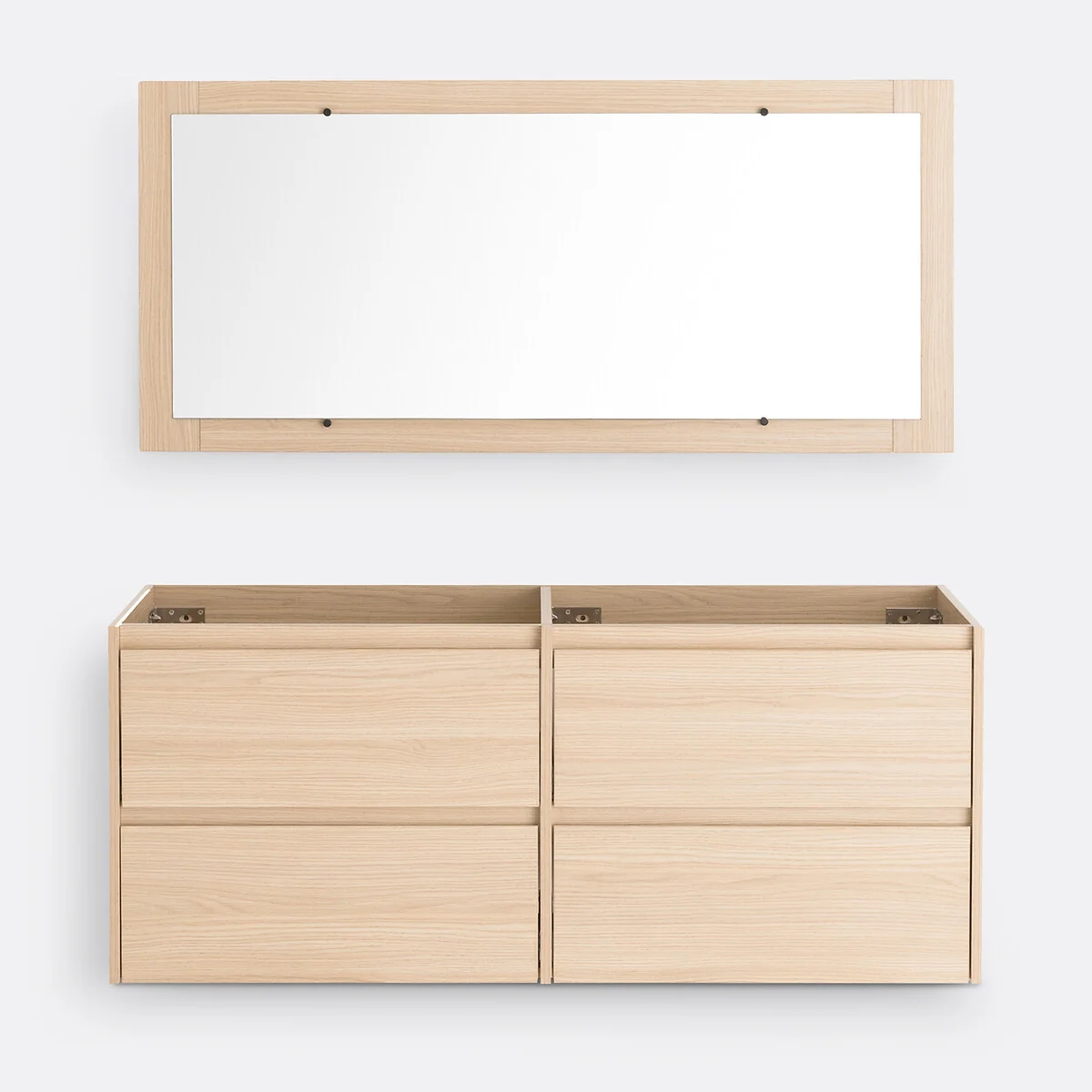 Nirio L120cm Wall-Mounted Vanity Unit & Mirror – image 2