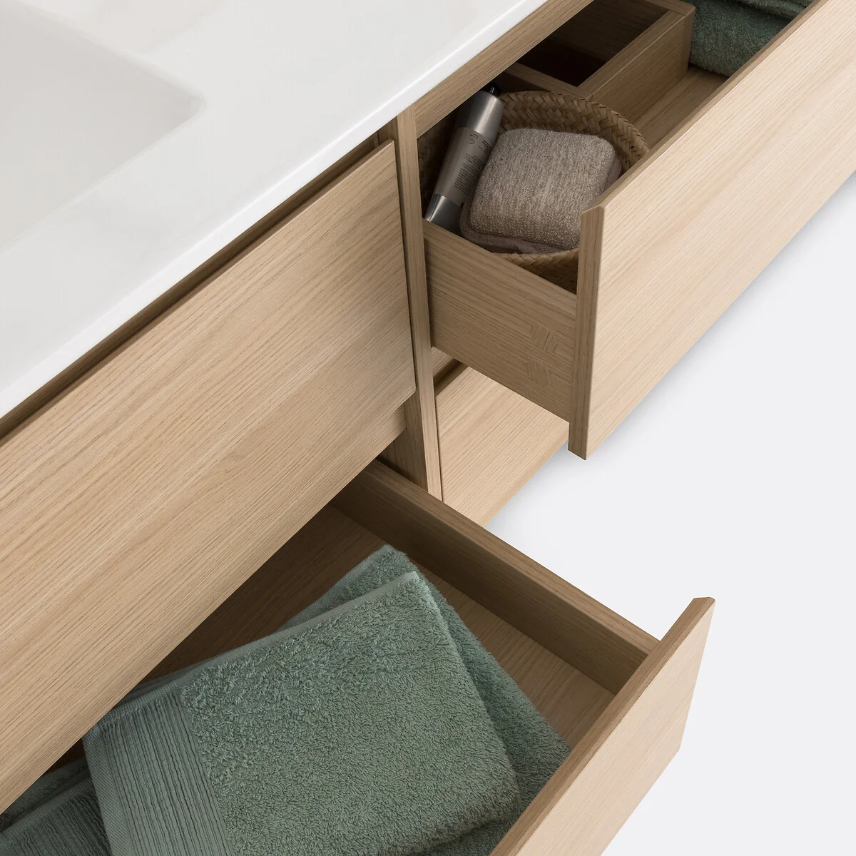 Nirio L120cm Wall-Mounted Vanity Unit & Mirror – image 7