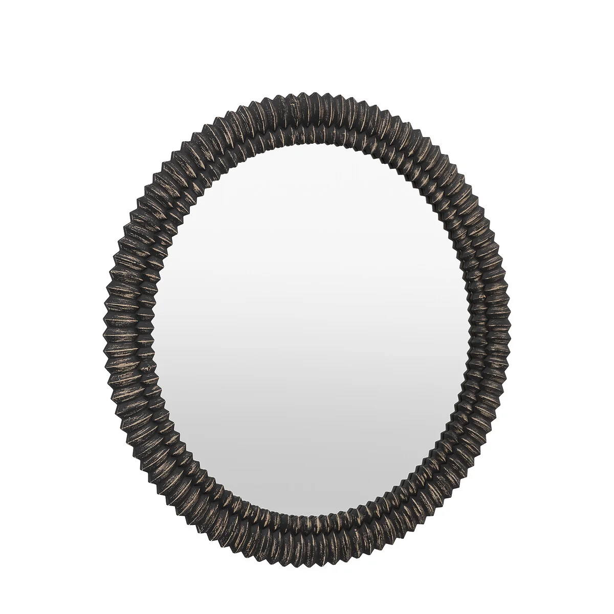 90cm Pinico Round Mirror in Black – image 3
