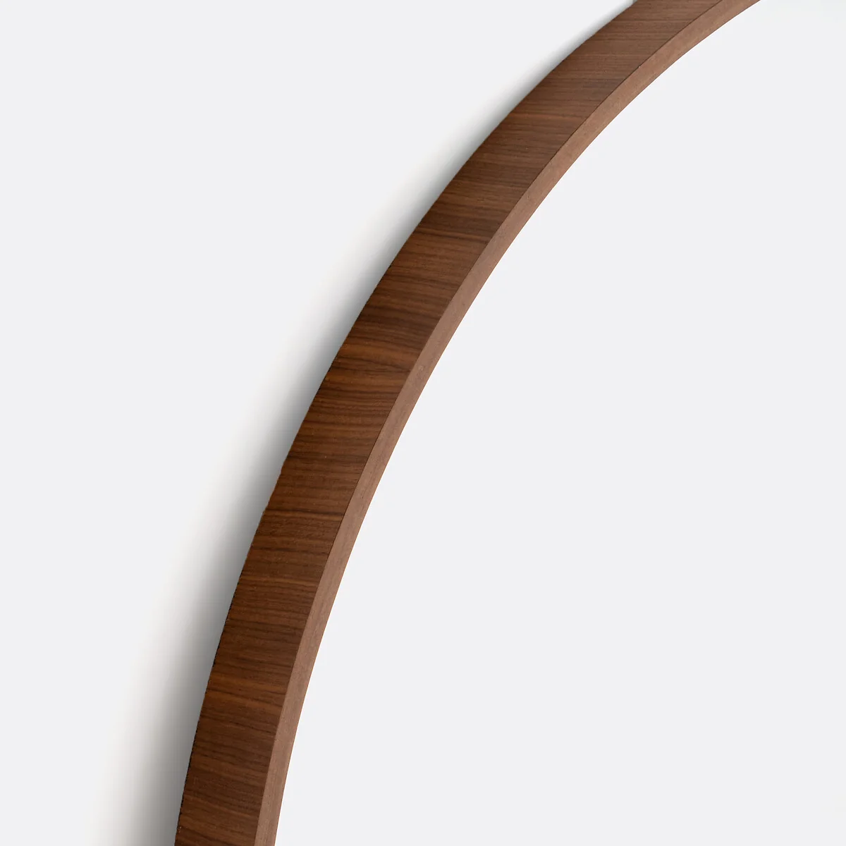Alaria Round Mirror with Walnut Frame, Diameter 100cm – image 5