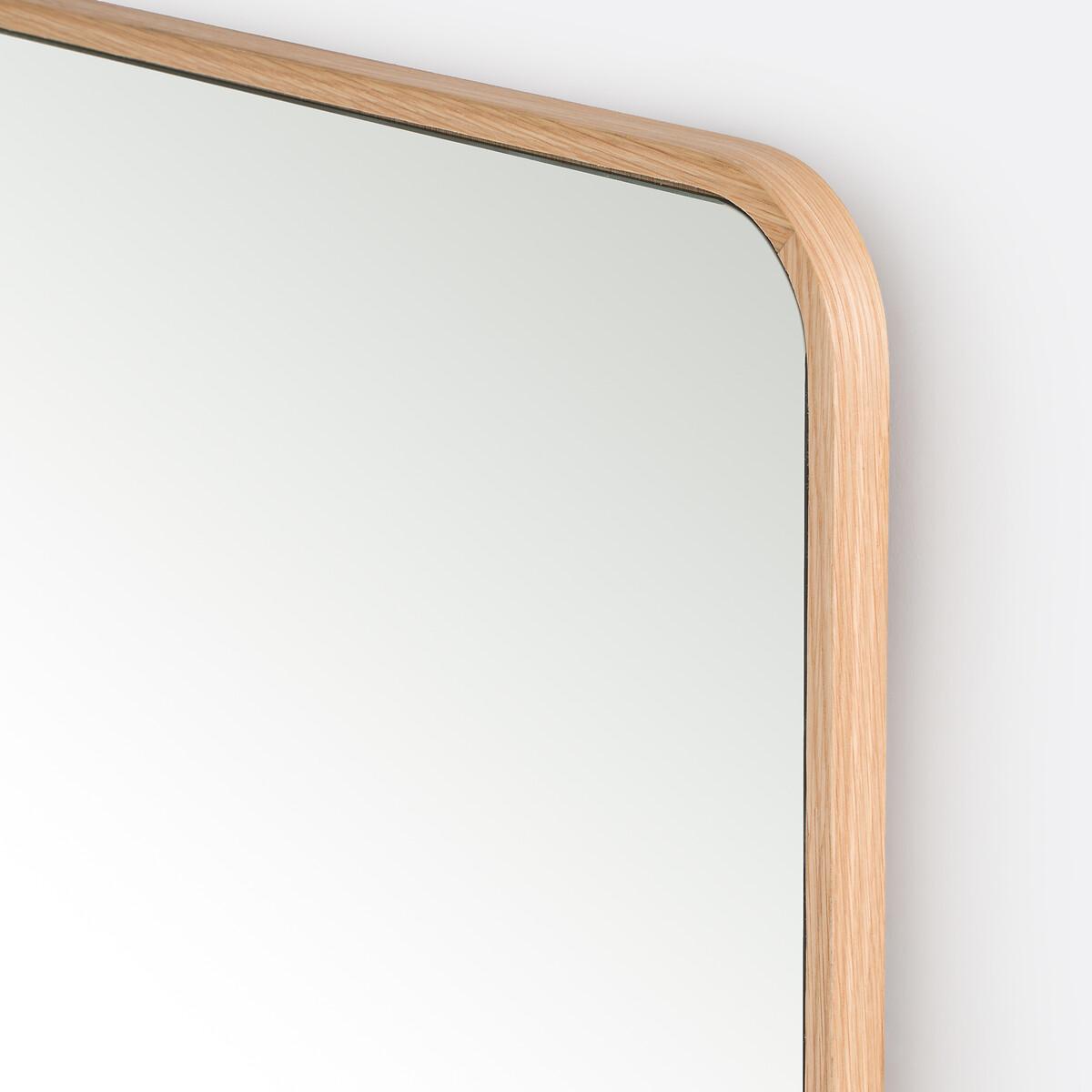Iodus Rectangular Mirror in Oak Veneer 50x150cm – image 3