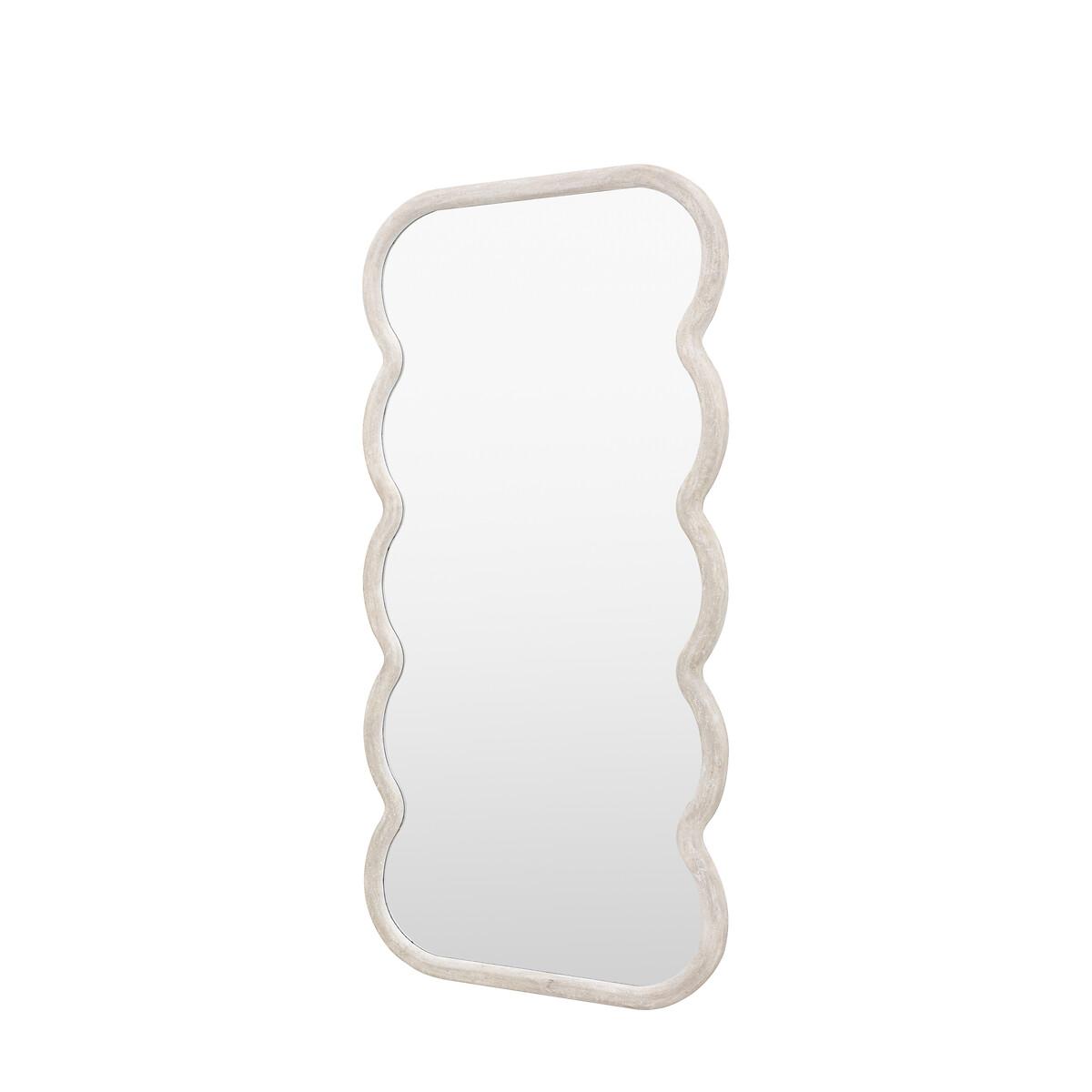 180cm Hockley Curved White Leaner Mirror – image 2
