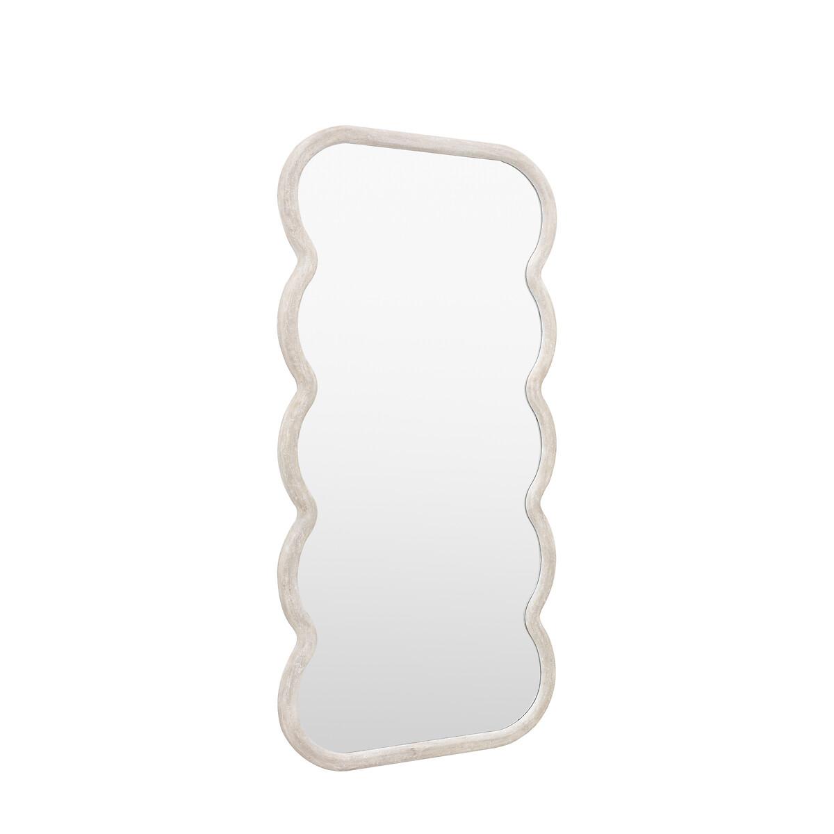 180cm Hockley Curved White Leaner Mirror – image 3