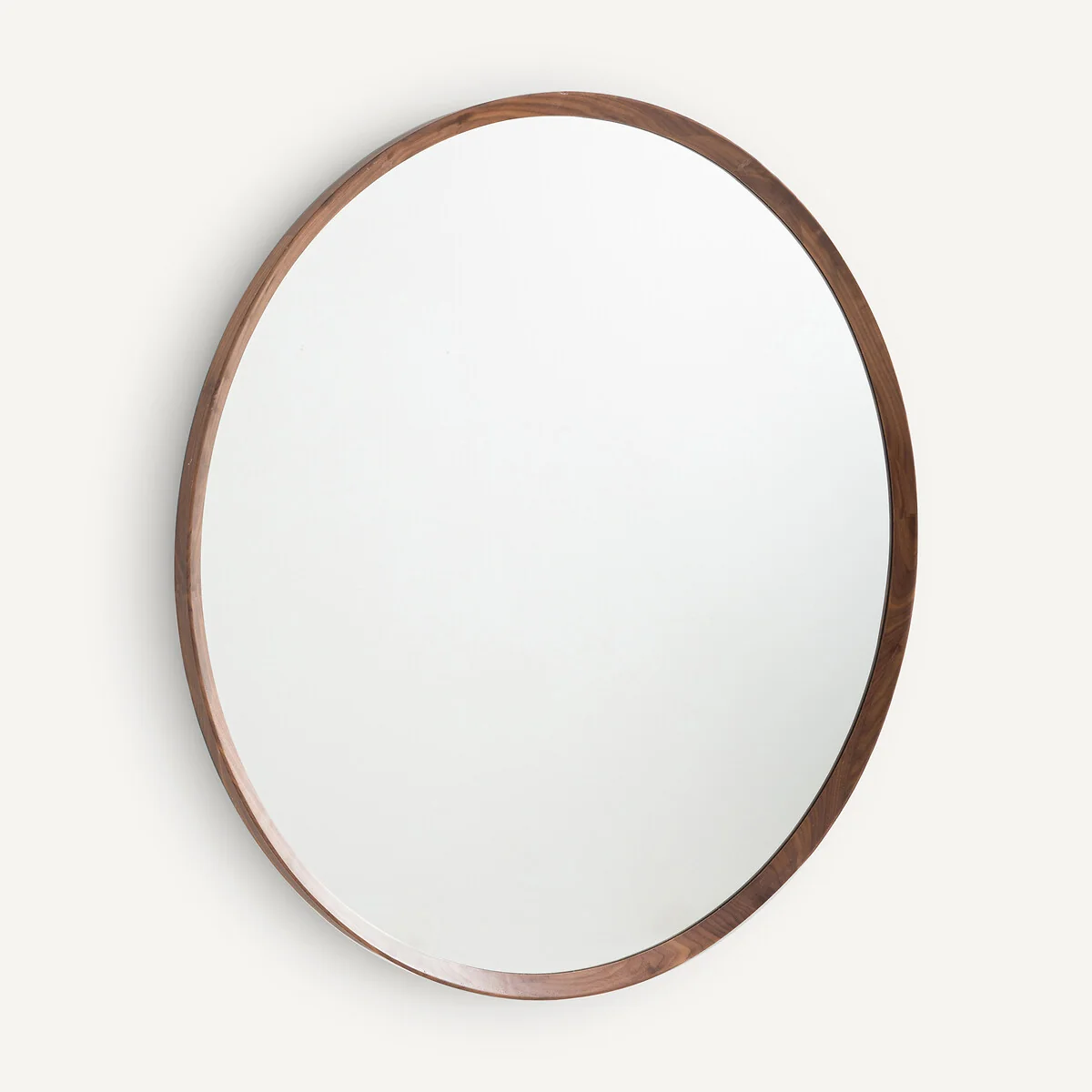 Orion Solid Walnut Round Mirror – image 2