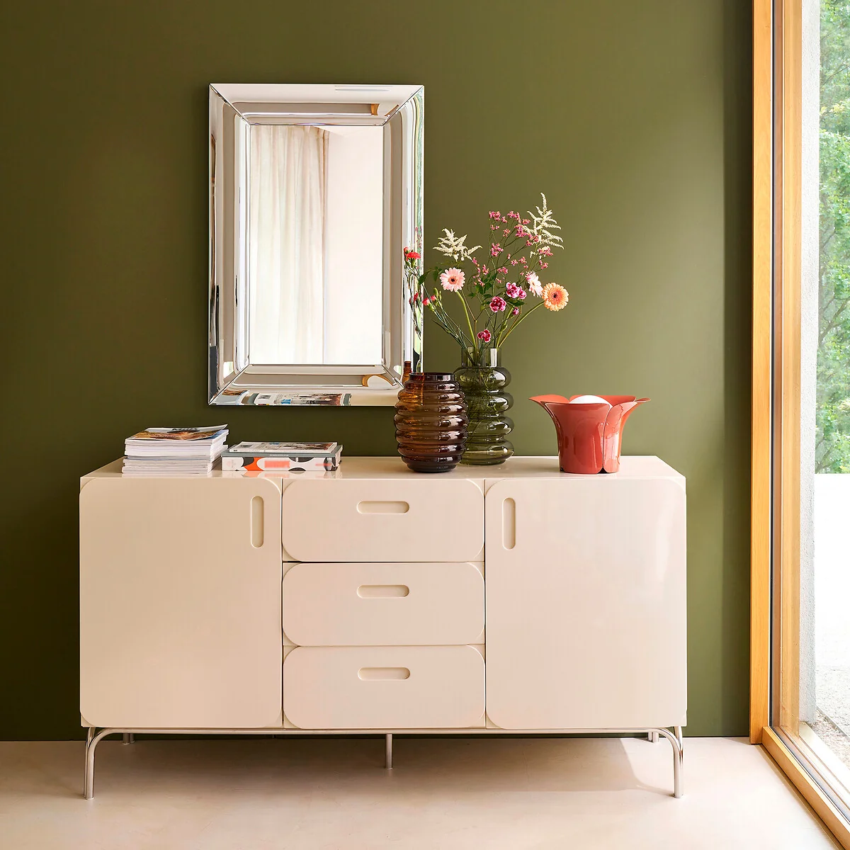Chroma 60 X 90cm Chrome Effect Mirror – image 2
