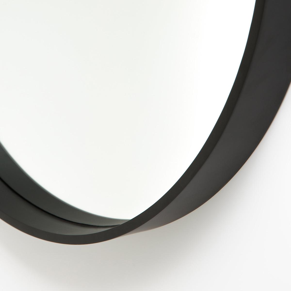 Alaria 55cm Diameter Round Black Mirror – image 2