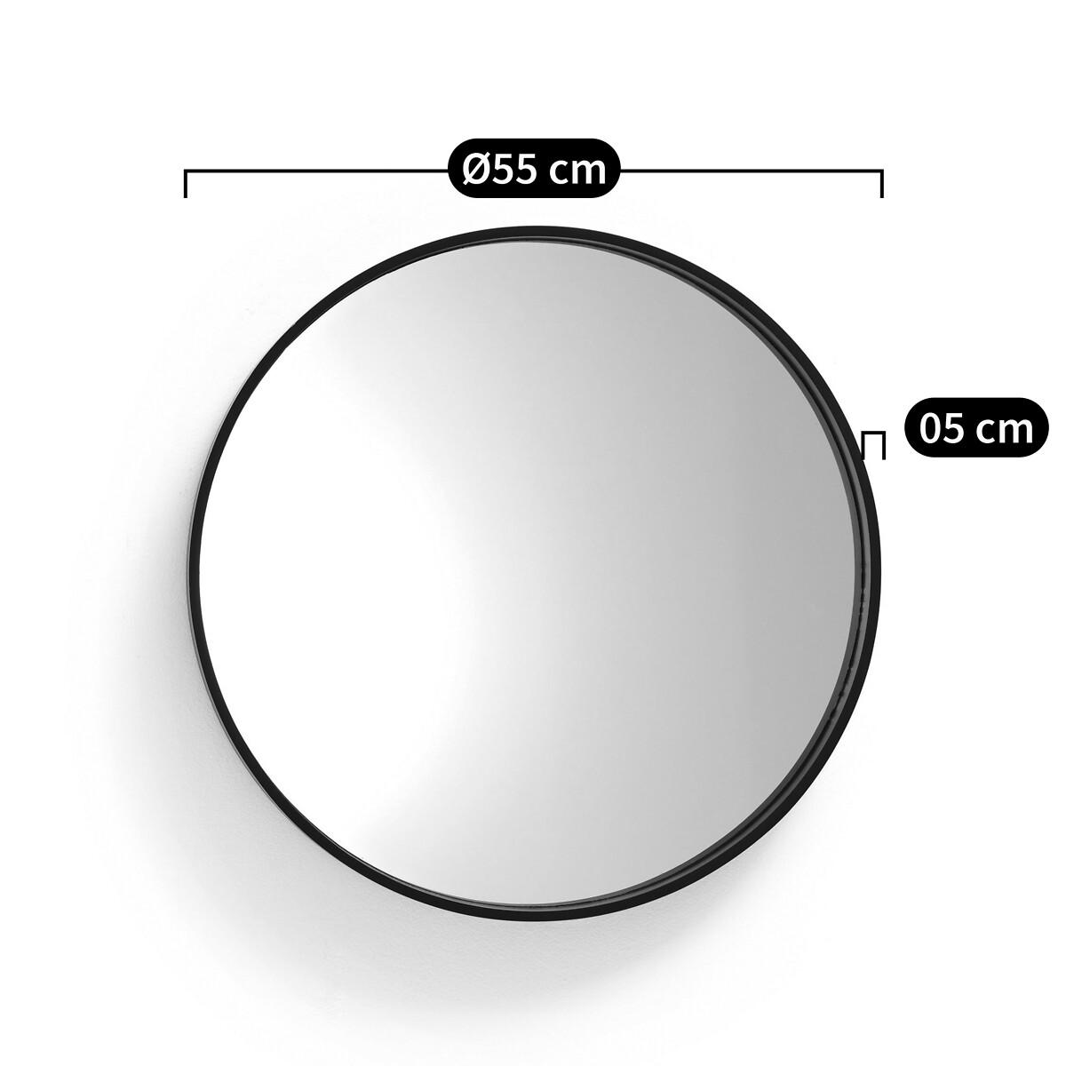 Alaria 55cm Diameter Round Black Mirror – image 10