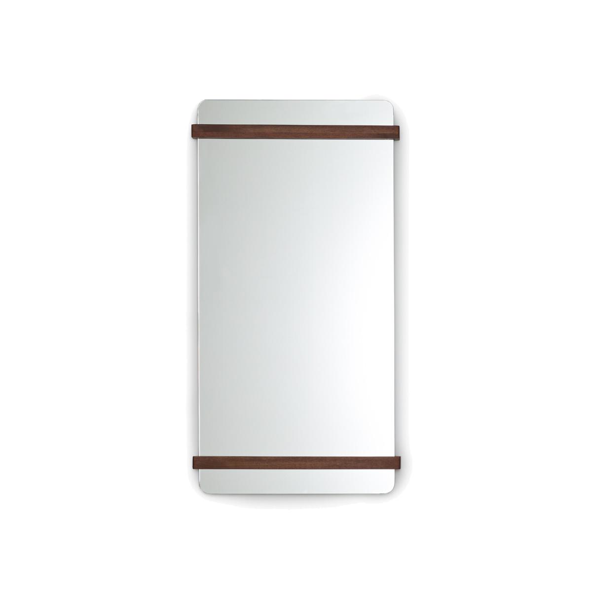 Nemma 120 x 64cm Walnut Mirror – image 1
