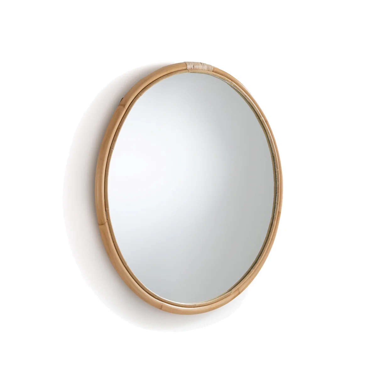 Nogu 90cm Diameter Round Rattan Mirror – image 1