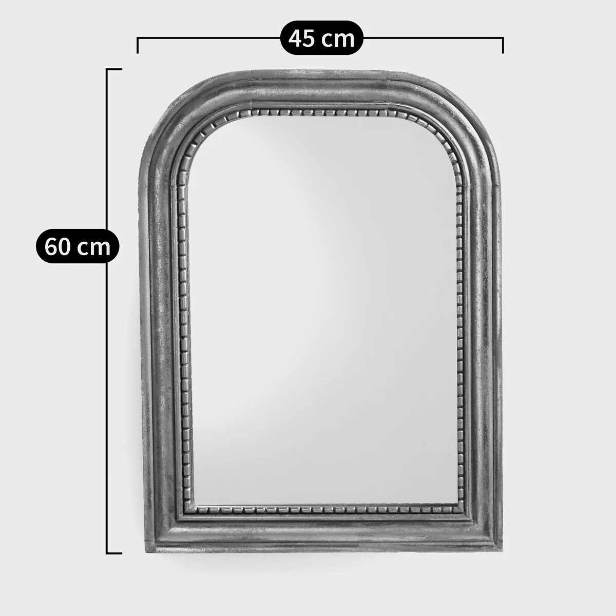 Afsan 45 X 60cm Arch Solid Mango Mirror – image 4