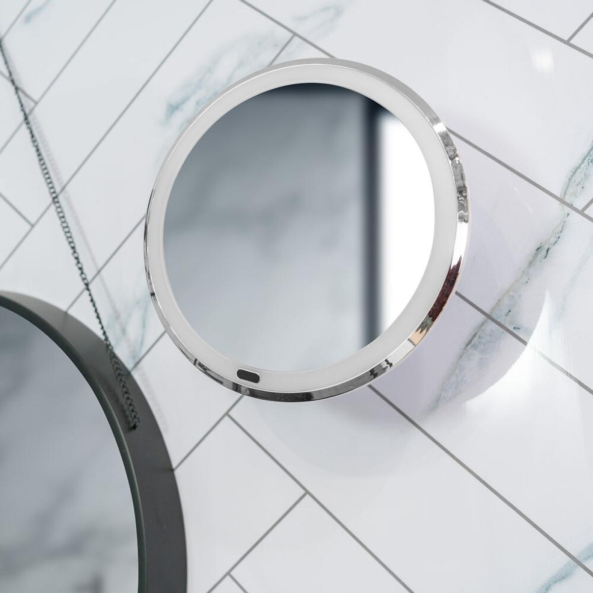 Rechargeable LED 5x Magnified Suction Mirror – image 4