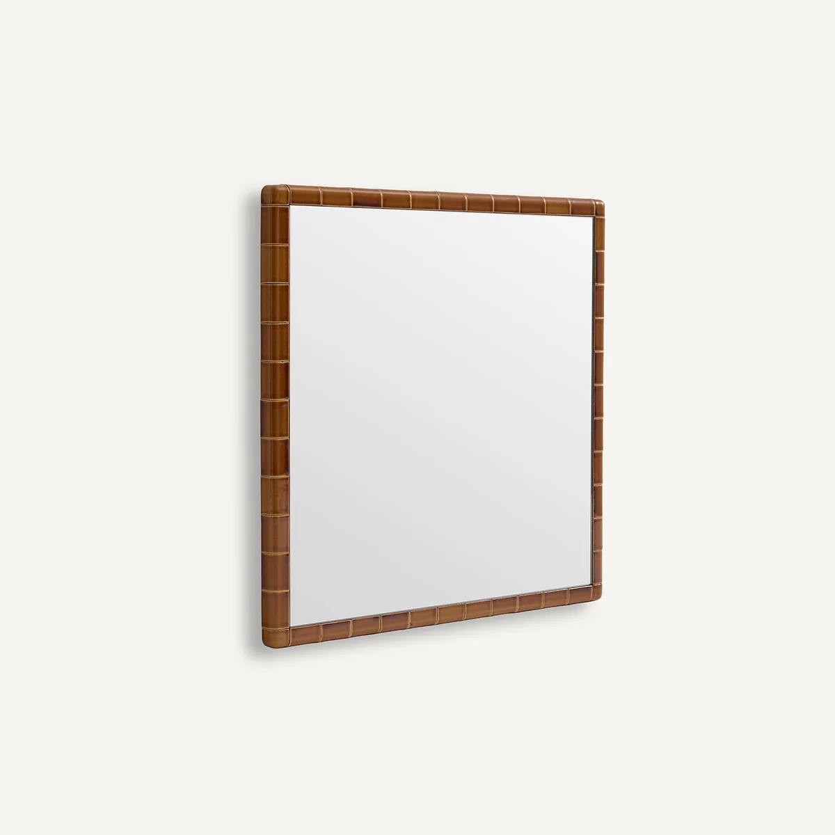 Acacia Glazed Ceramic Mirror, Height 58cm – image 3