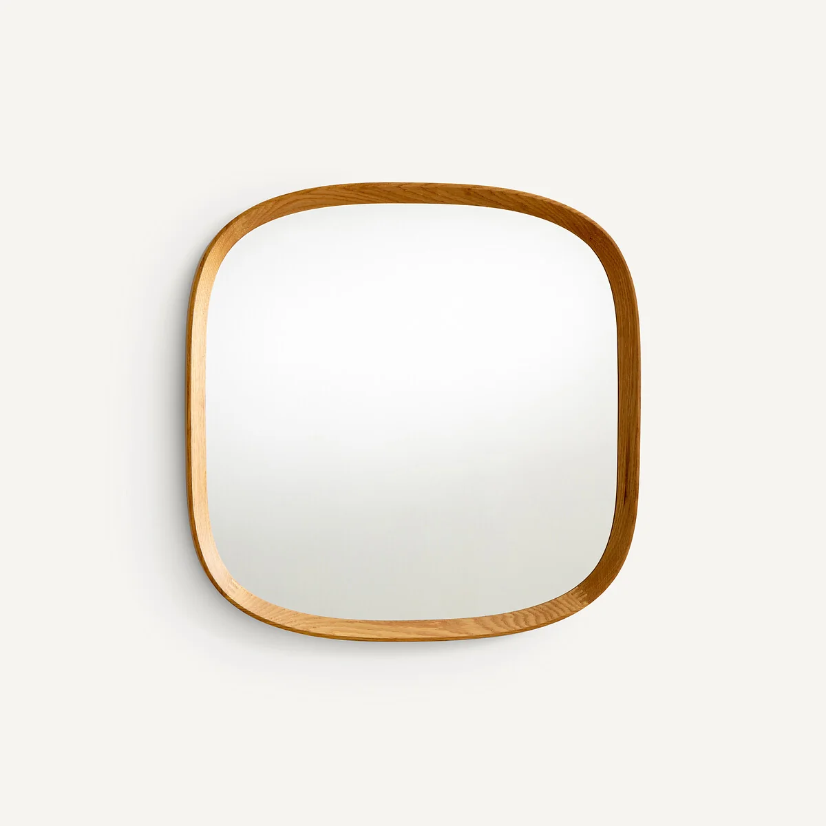 Orion H60cm Solid Oak Organically Shaped Mirror – image 2
