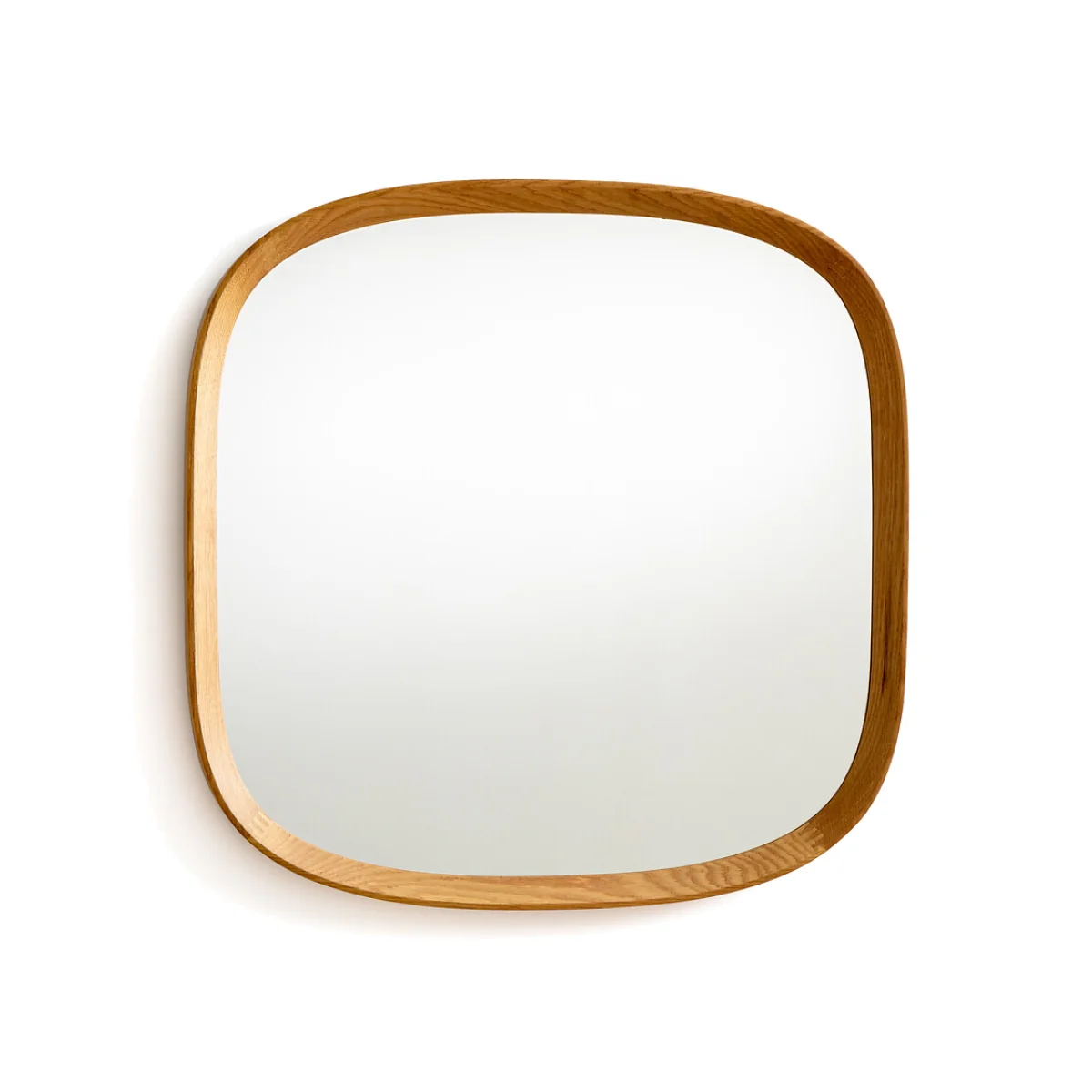 Orion H60cm Solid Oak Organically Shaped Mirror – image 1