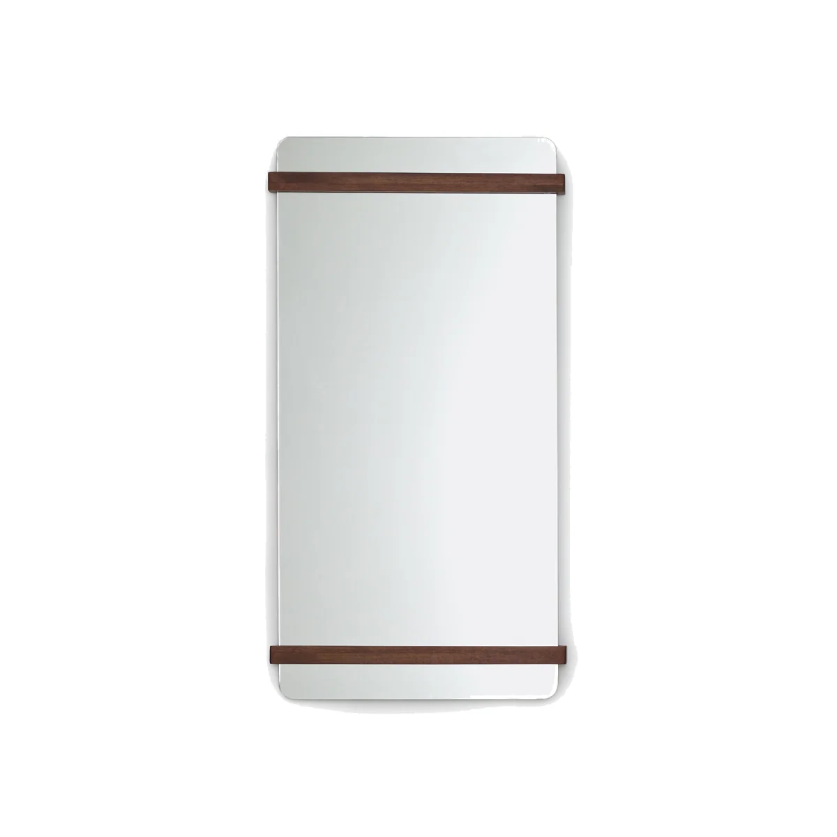 Nemma 120 X 64cm Walnut Mirror – image 1