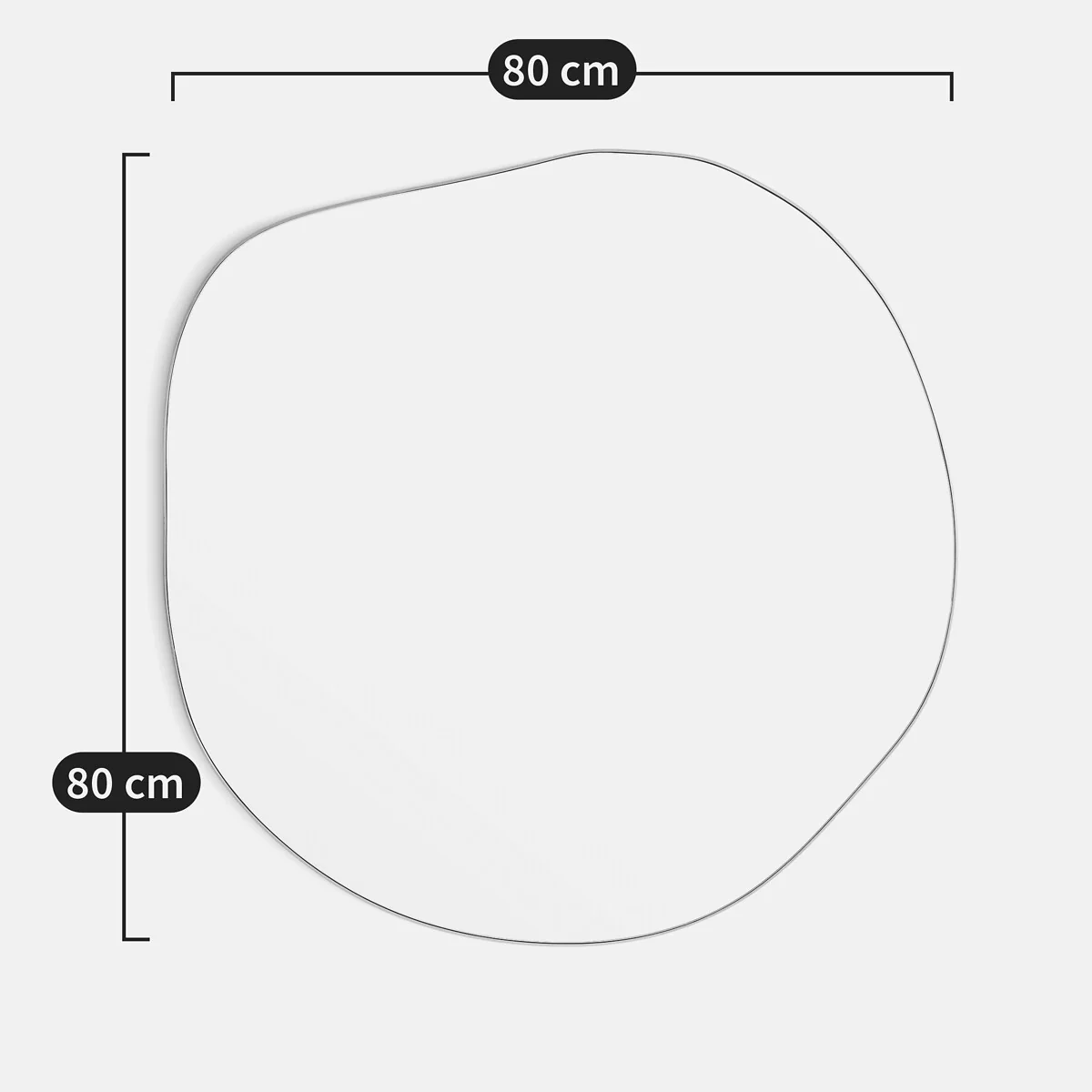 Ornica Medium Organic Shaped Metal Mirror – image 7