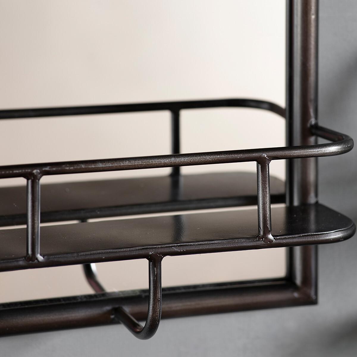 30 x 48cm Metal Storage Rectangle Mirror – image 3