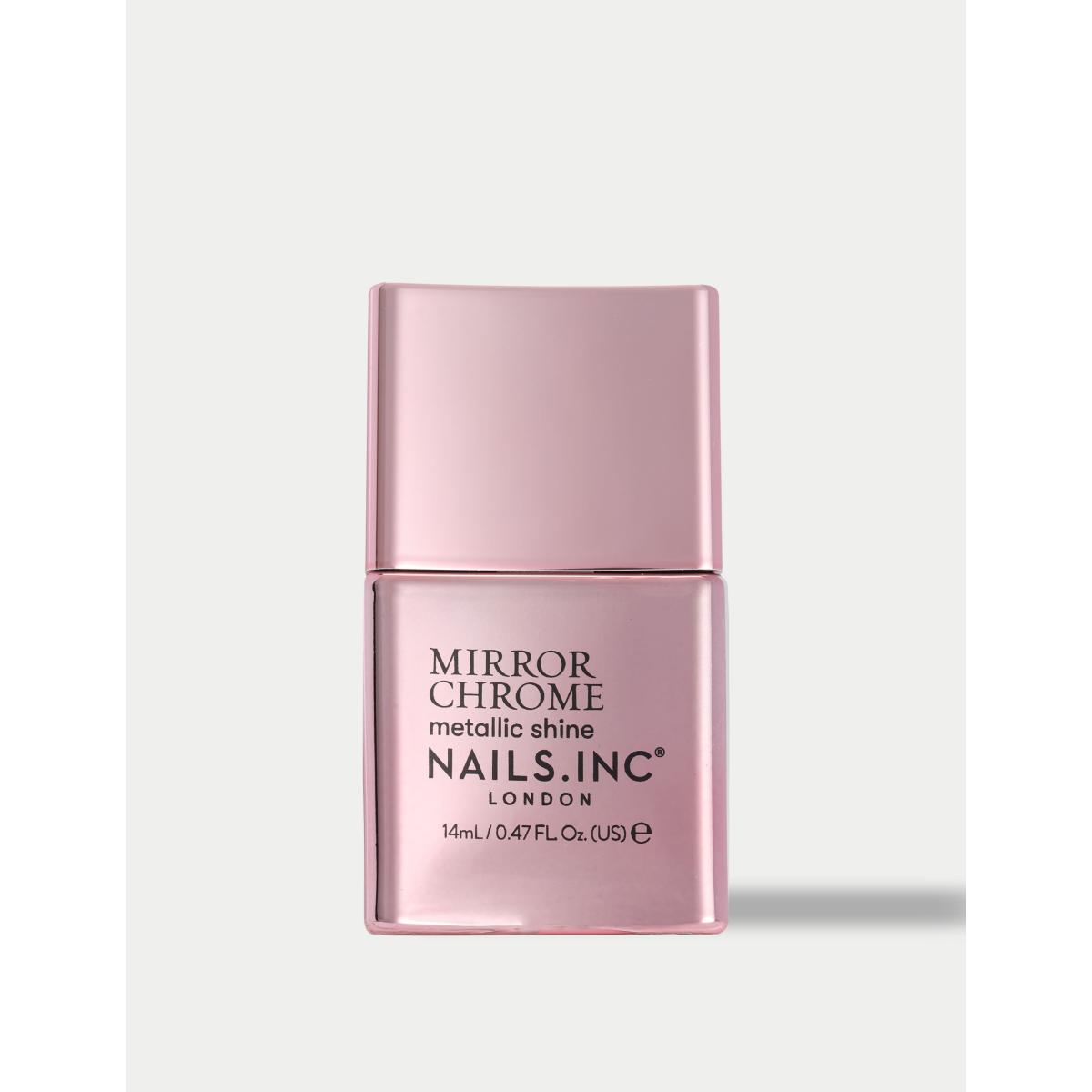 Nails Inc. Mirror Chrome High Shine Metallic Nail Polish 14ml Silver – image 3