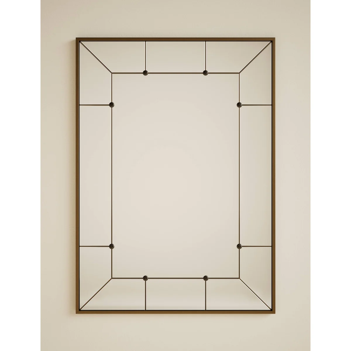 M&S Eliza Rectangular Wall Mirror Gold – image 2