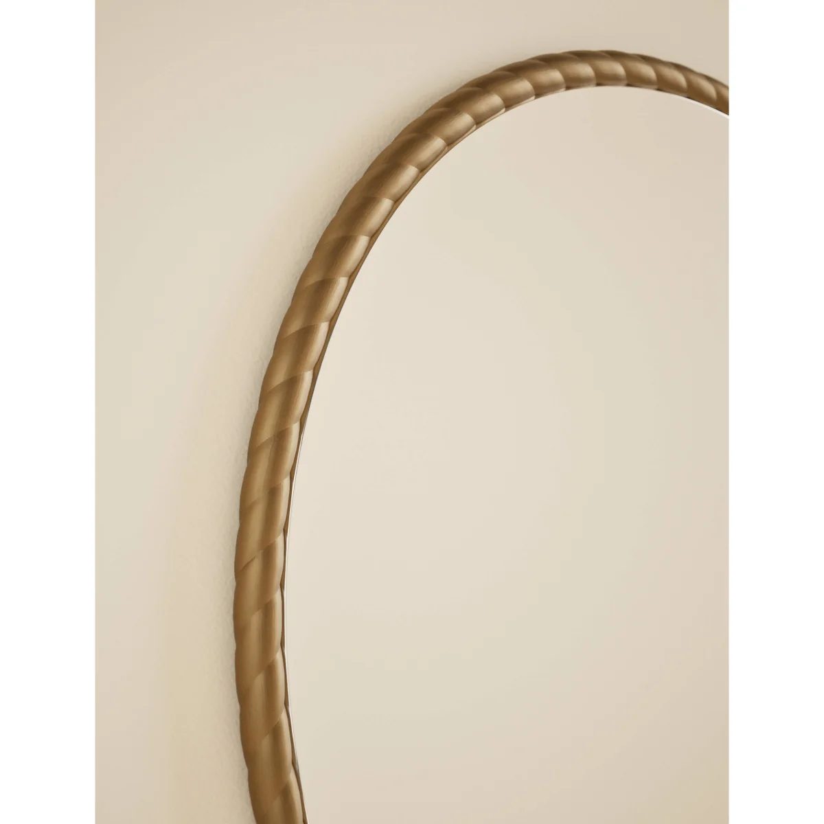 M&S Twisted Metal Round Mirror 60cm Antique Brass – image 3