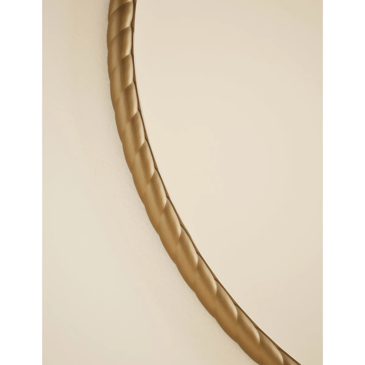 M&S Twisted Metal Round Mirror 60cm Antique Brass – image 4
