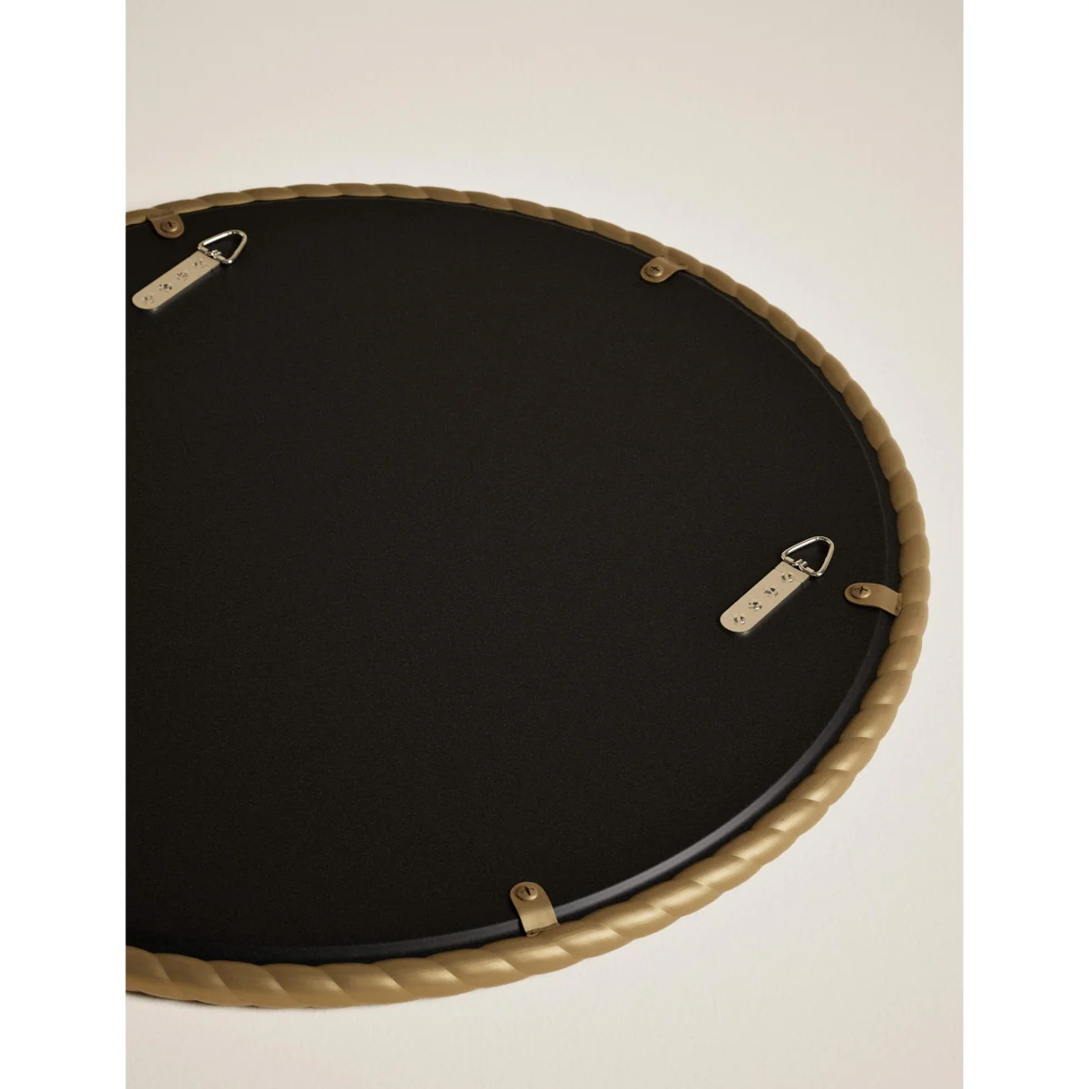 M&S Twisted Metal Round Mirror 60cm Antique Brass – image 5