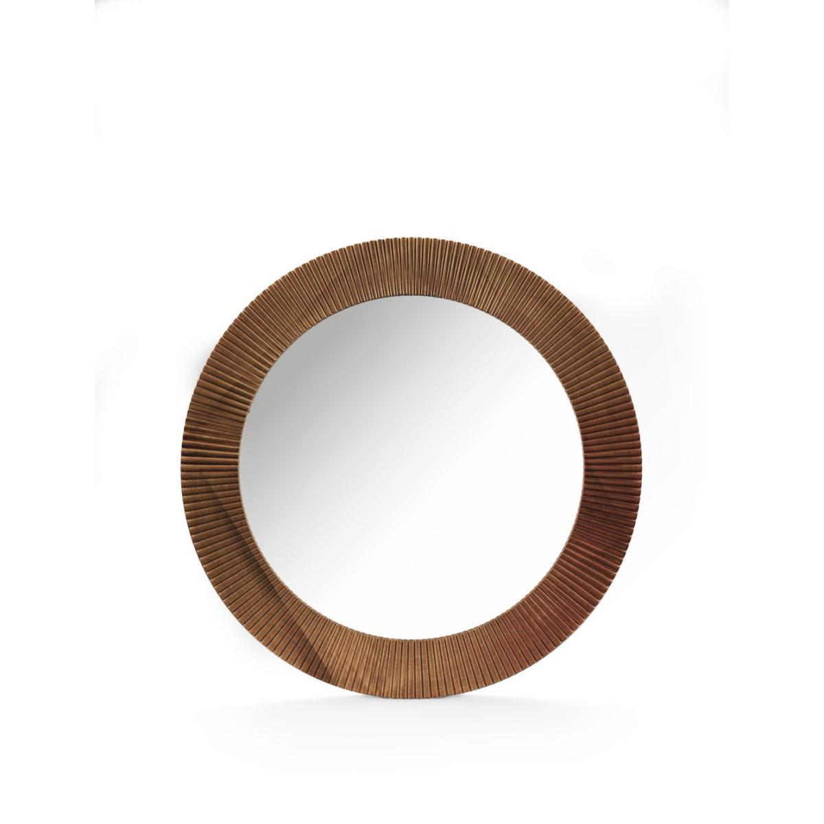 M&S Fredrick Wooden Frame Round Wall Mirror - Oak, Oak – image 2
