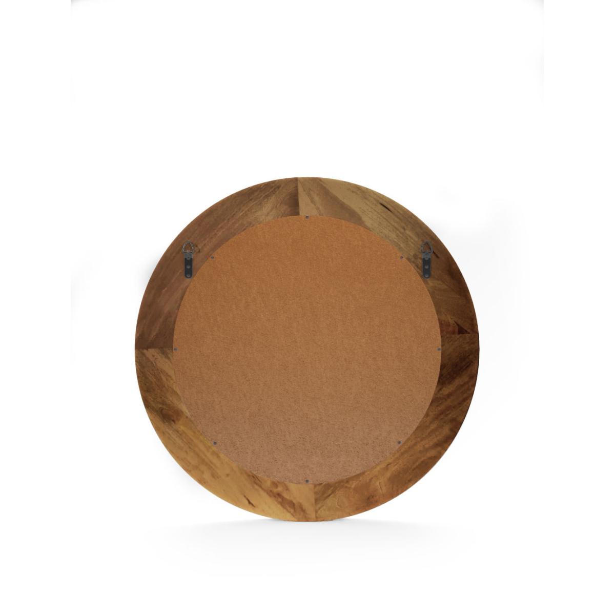 M&S Fredrick Wooden Frame Round Wall Mirror - Oak, Oak – image 4