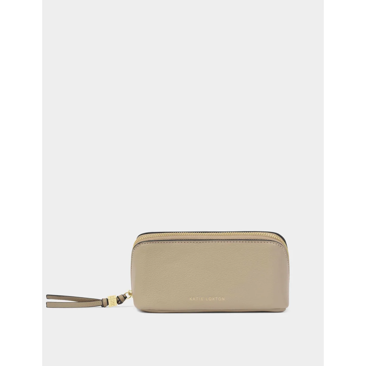 Katie Loxton Fold Out Mirror Make Up Bag Taupe – image 2