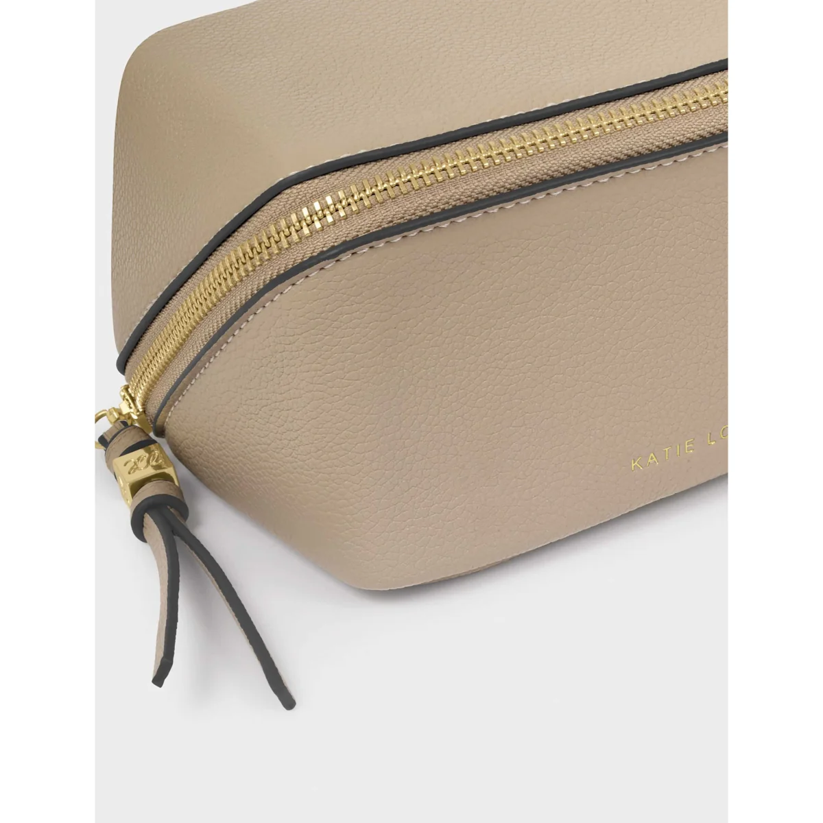 Katie Loxton Fold Out Mirror Make Up Bag Taupe – image 5