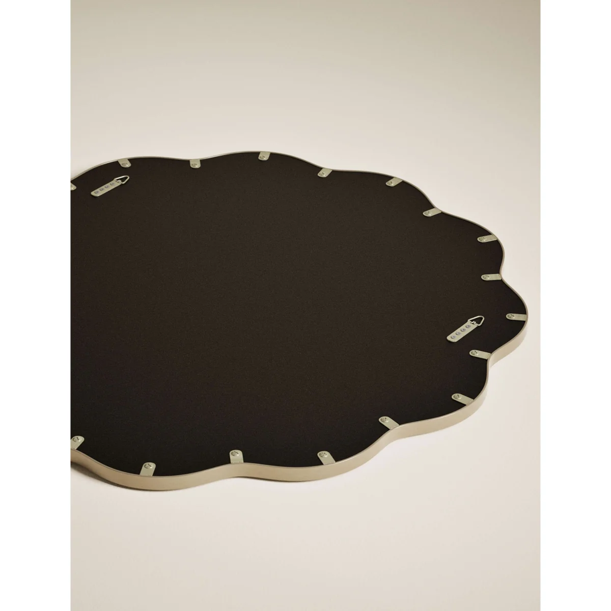 M&S Metal Soft Wave Wall Mirror Antique Brass – image 5