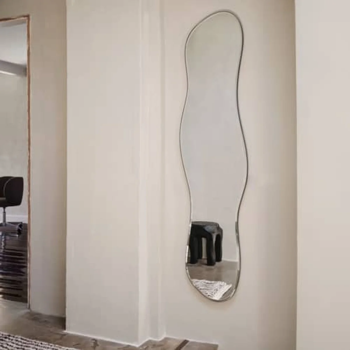 Pond Full Size Wall mirror metal silver / W 40 x H 164.8 cm - Ferm Living – image 2