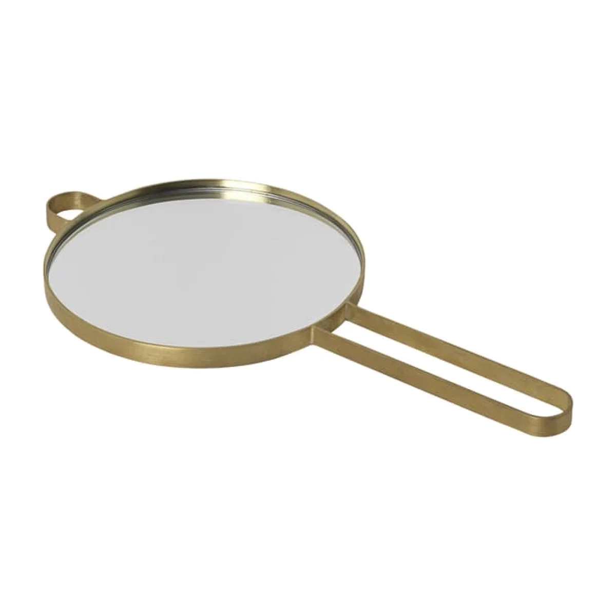 Poise Hand mirror - / Brass by Ferm Living Gold/Metal – image 1