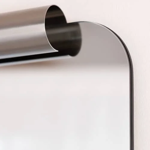 Roll Wall mirror metal / 60 x 65 cm - NOBODINOZ – image 5