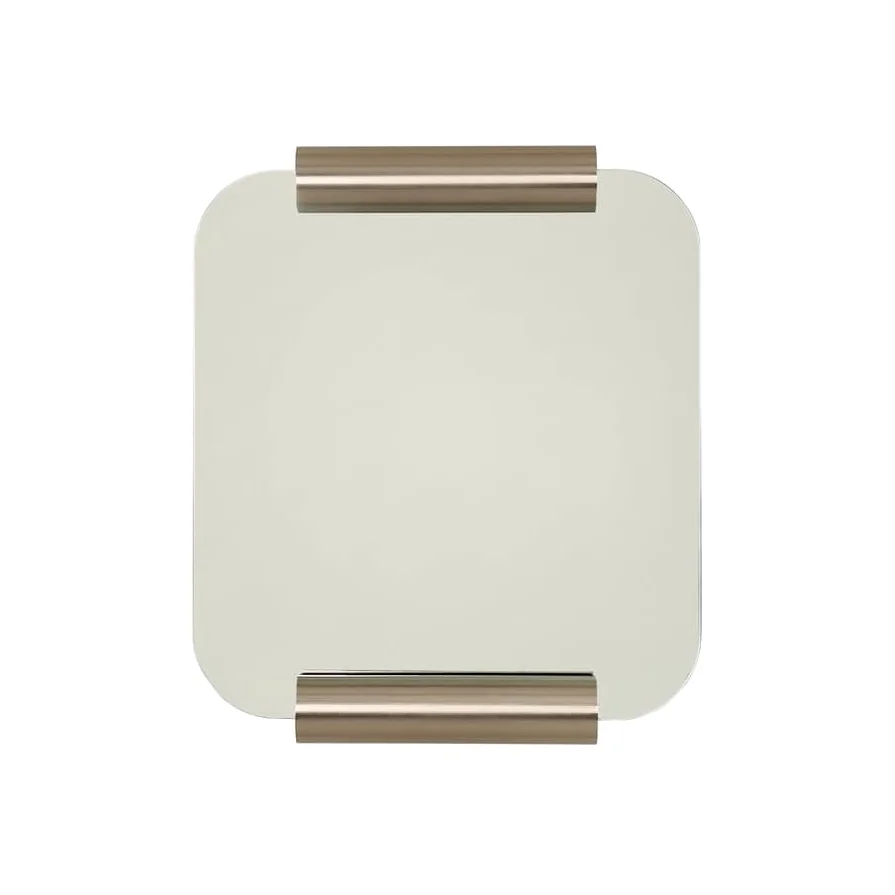 Roll Wall mirror metal / 60 x 65 cm - NOBODINOZ – image 1