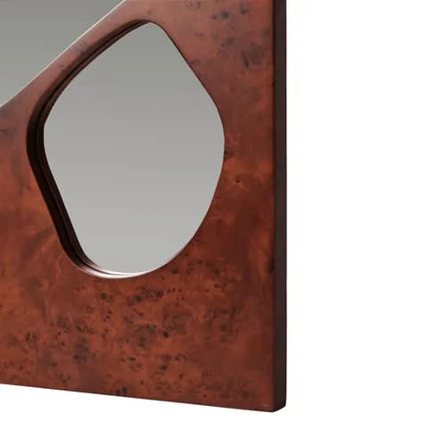 Folia Medium Wall mirror wood brown / L 50 x H 82 cm - Ferm Living – image 4