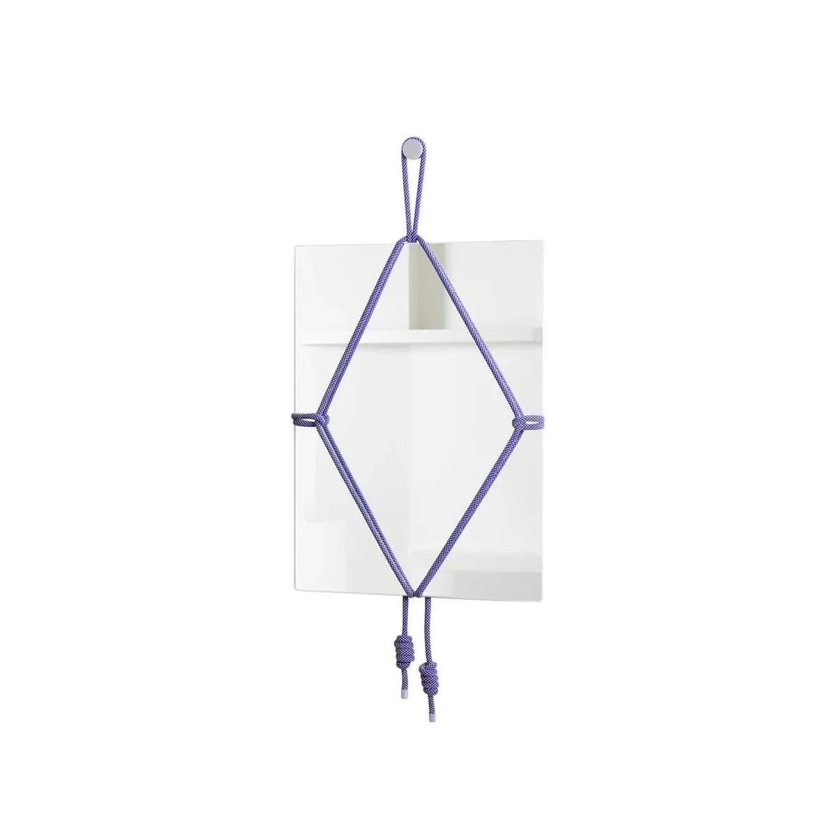 Shibari Rectangle Wall mirror glass blue / W 50.5 x H 69 cm - Moustache – image 1