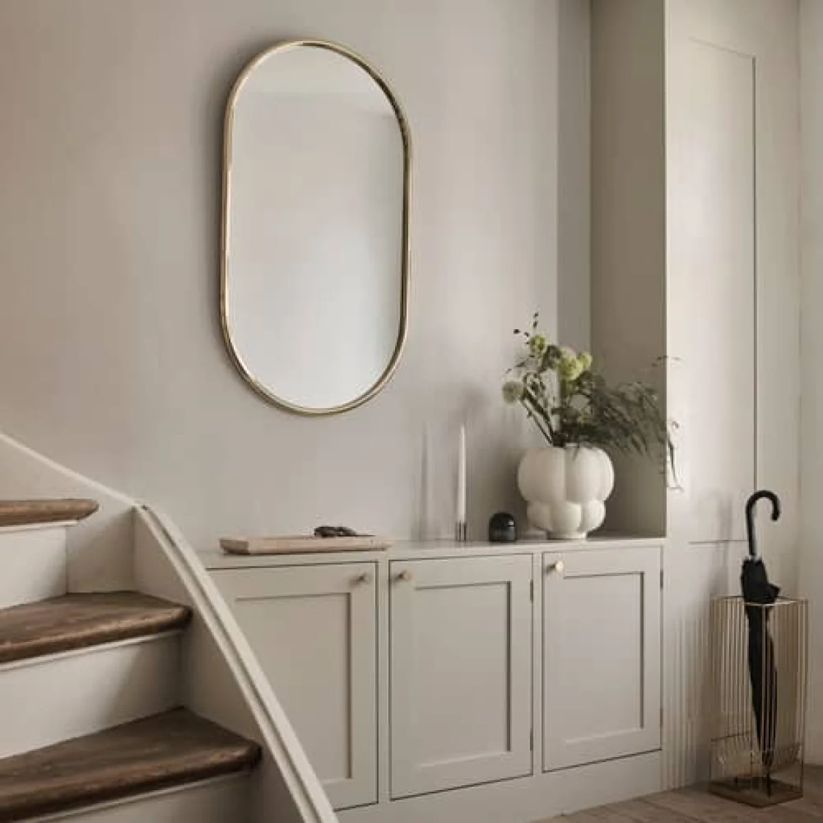 Angui Wide Wall mirror metal gold / 60 x 100 cm - AYTM – image 2