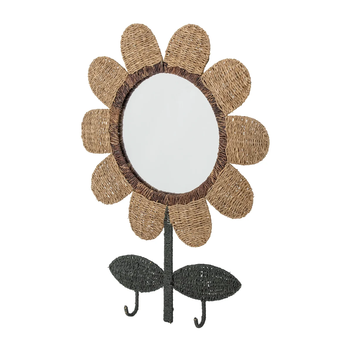 Nabiya mirror with hooks 56x74 cm Natural – image 3