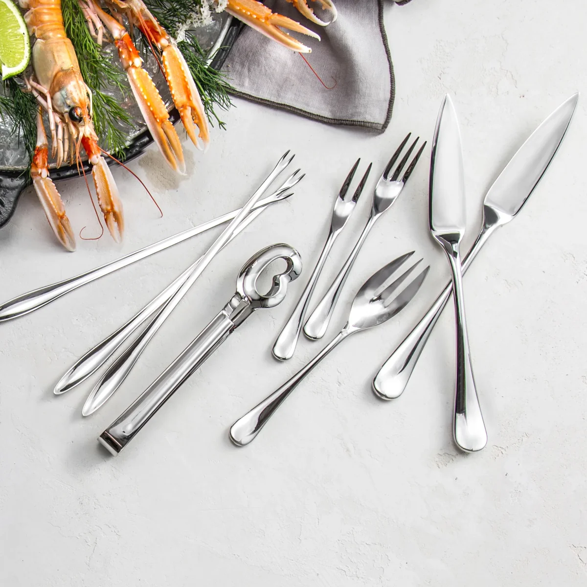 Radford oyster fork mirror Stainless steel – image 2