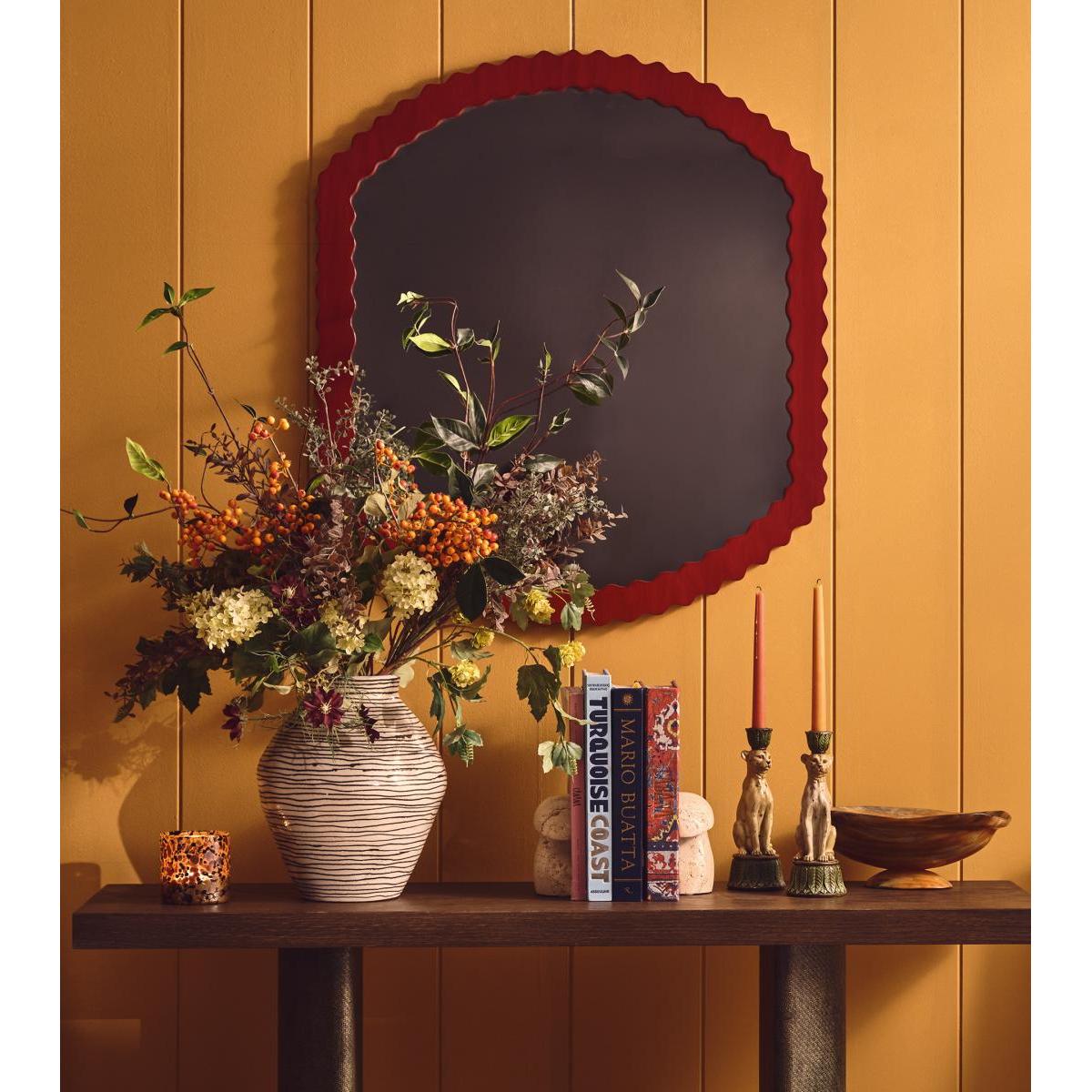 OKA, Large Talasa Mirror - Chinese Red, Mirrors, Mango Wood – image 2