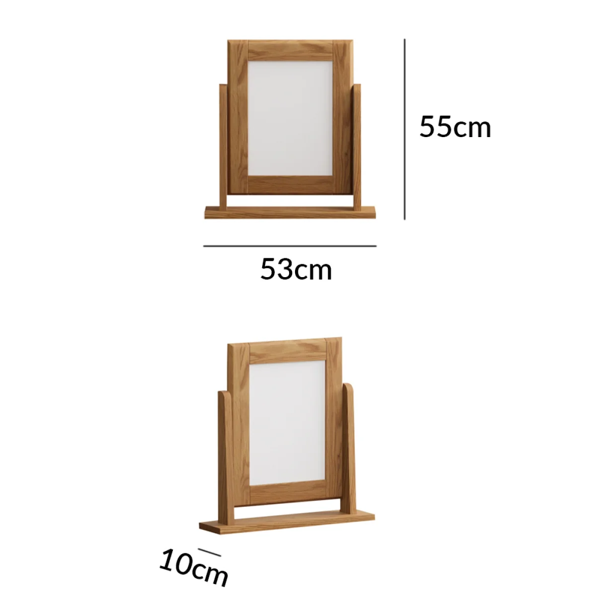 Parker Solid Oak Dressing Table Mirror – image 10