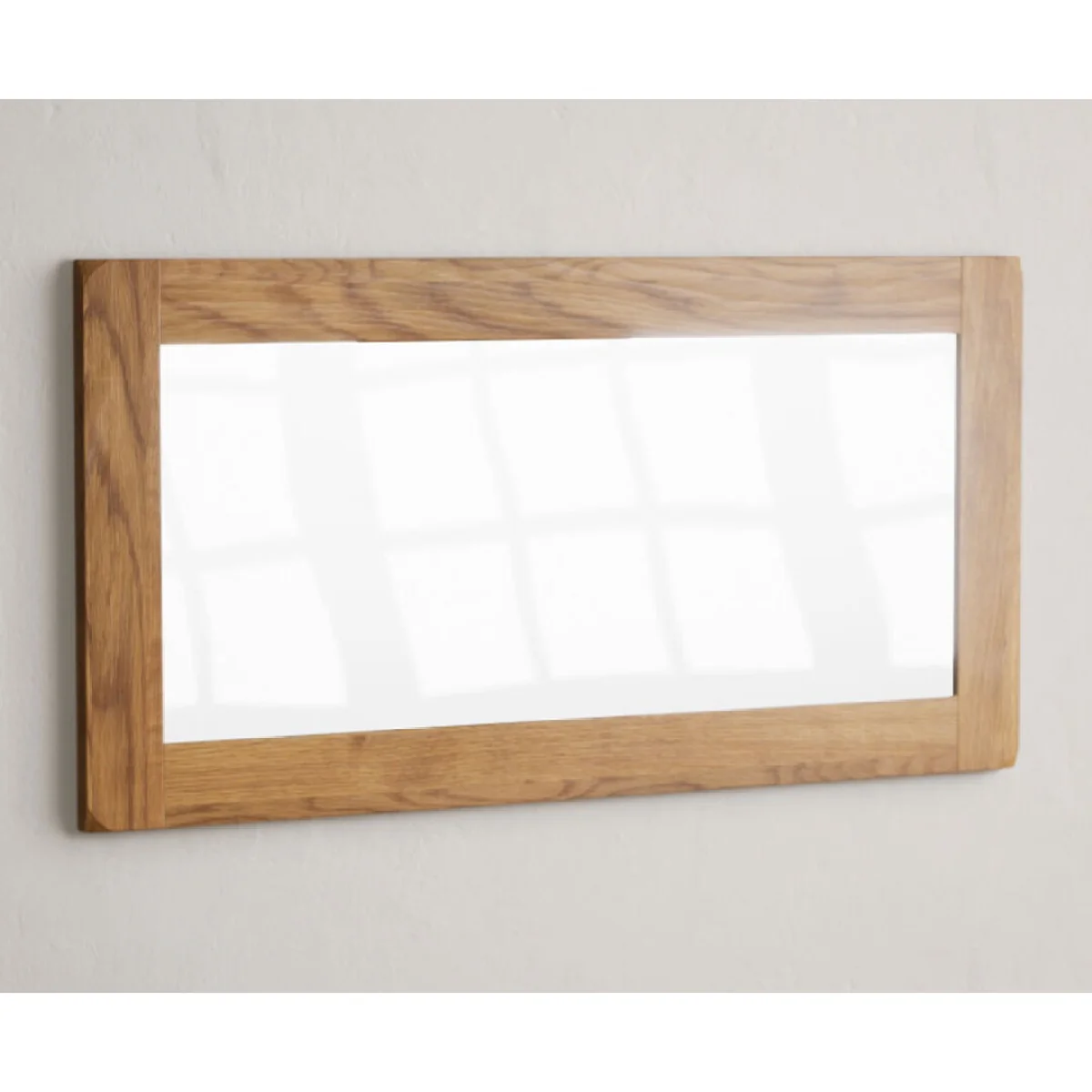 Harrogate Rustic Solid Oak Wall Mirror – image 5