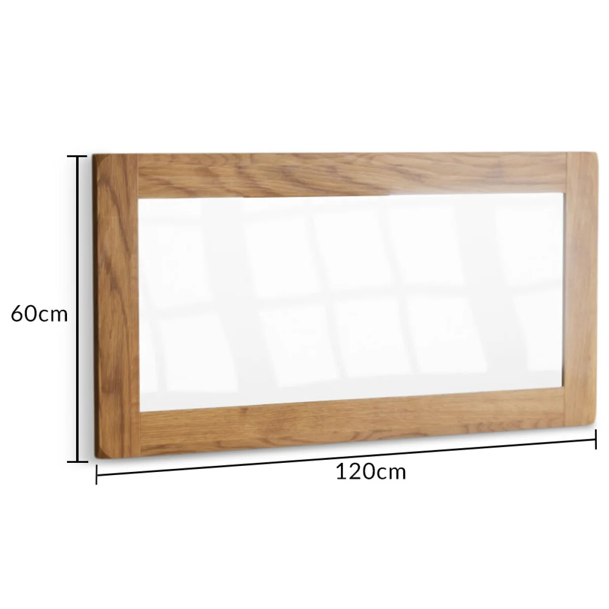 Harrogate Rustic Solid Oak Wall Mirror – image 7