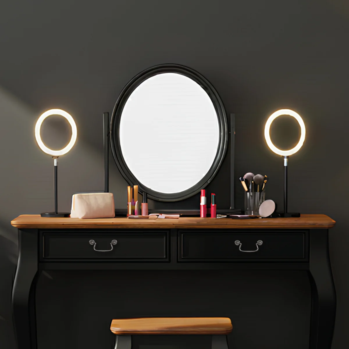 Chateau Noir Black Painted Dressing Table Mirror – image 3