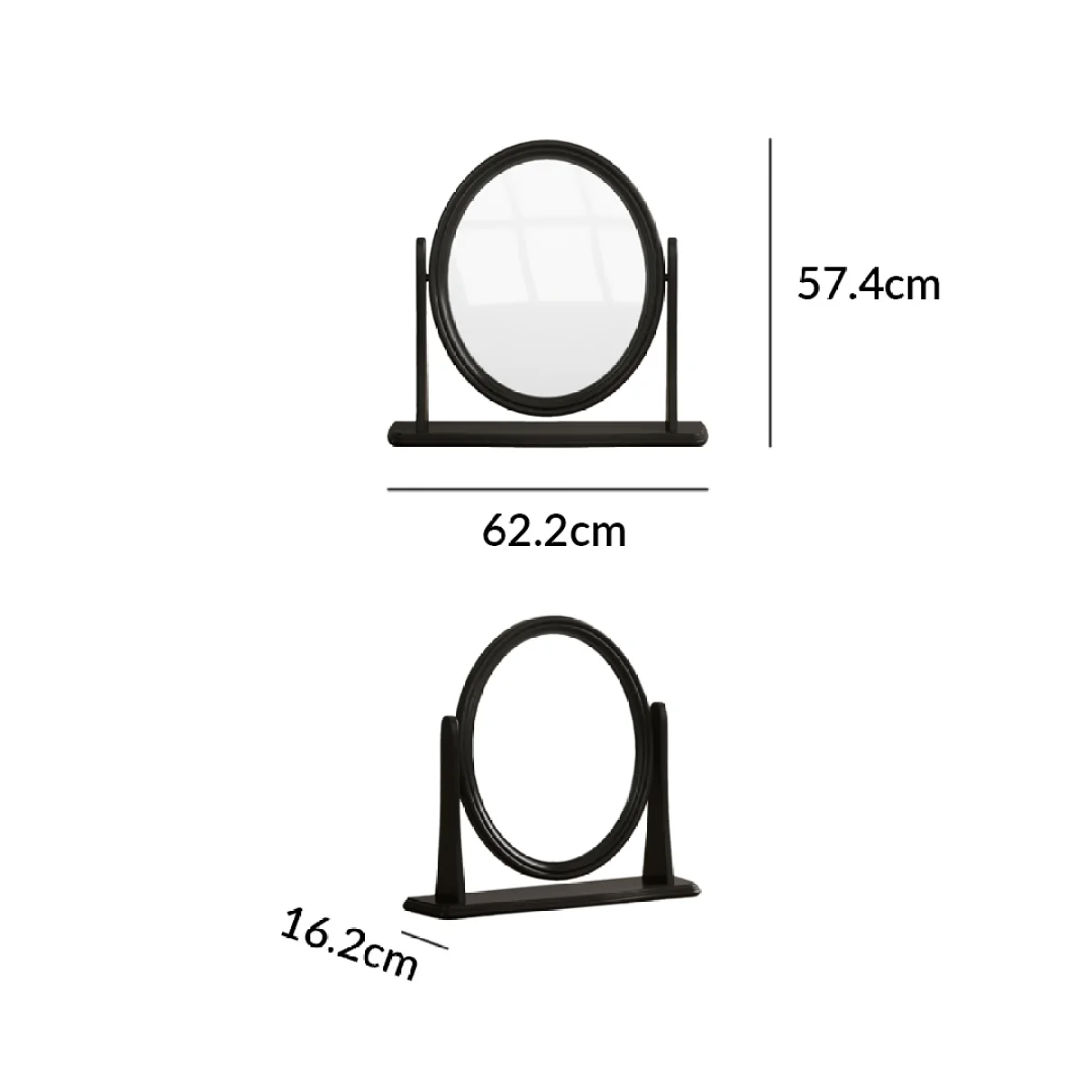 Chateau Noir Black Painted Dressing Table Mirror – image 10