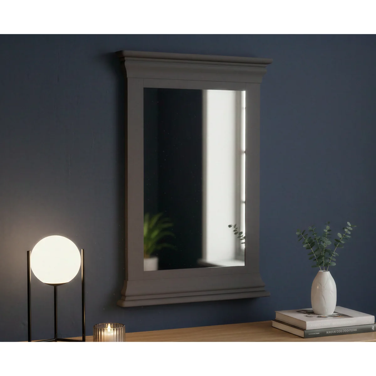 Charwood Charcoal Painted Large Mirror – image 2