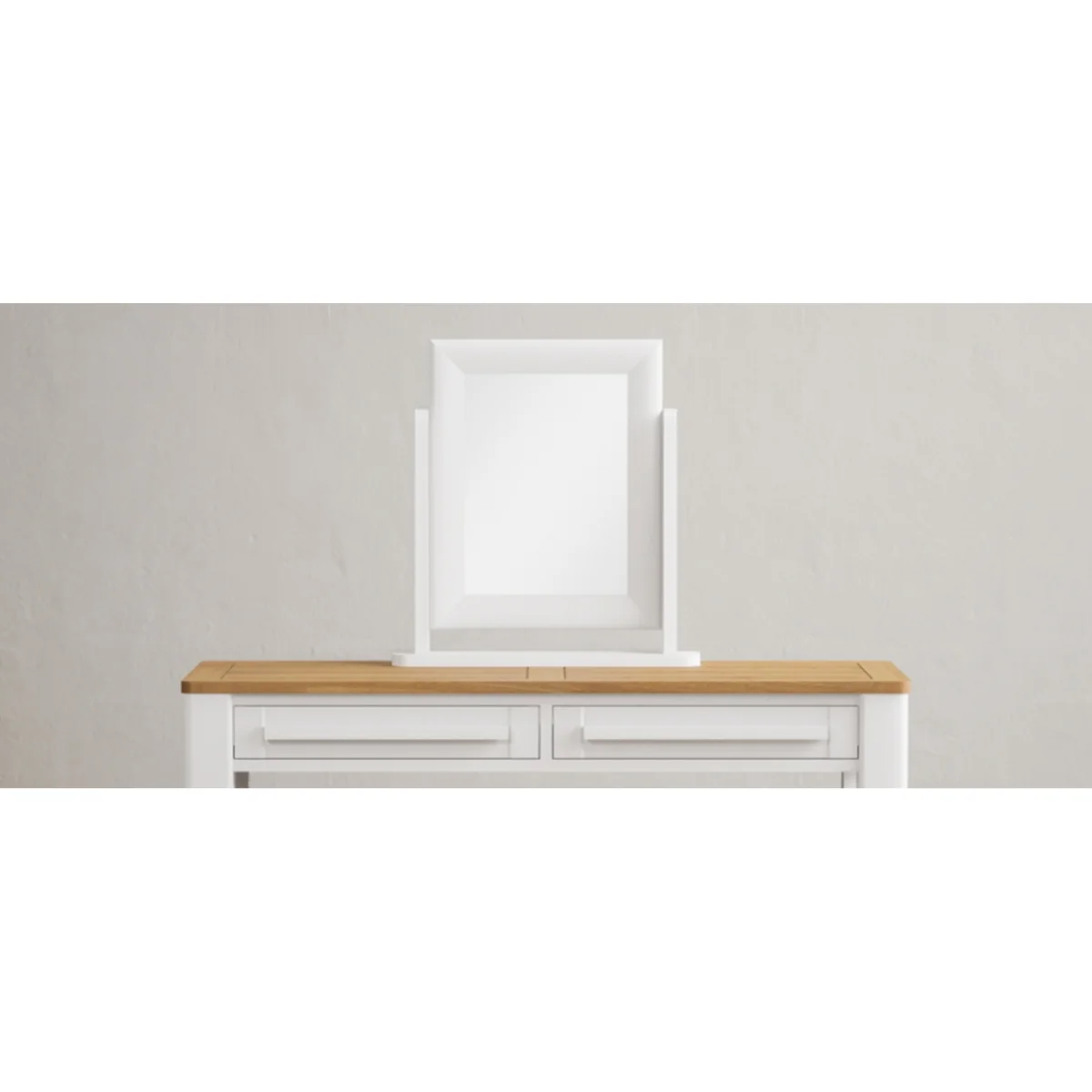Signal White Painted Dressing Table Mirror – image 5